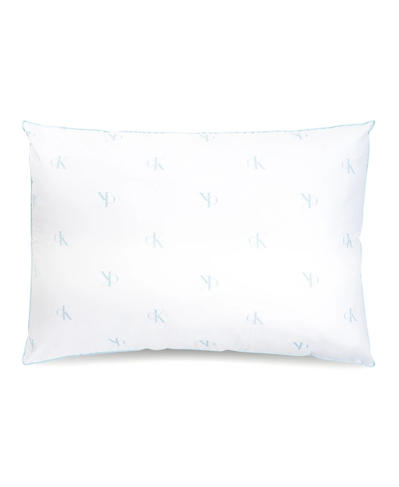 Calvin Klein Monogram Logo Density Collection Cotton X-Firm Pillow