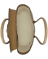 Lauren Ralph Pebbled Leather Extra-Large Tanner Satchel