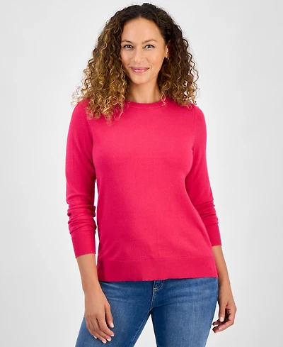 Style & Co Petite Crew-Neck Sweater, Created for Macy's