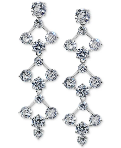 Eliot Danori Cubic Zirconia Lacey Linear Drop Earrings