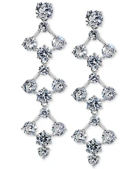 Eliot Danori Cubic Zirconia Lacey Linear Drop Earrings