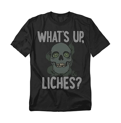 Logovision Men's Dungeons And Dragons What's Up, Liches? T-Shirt