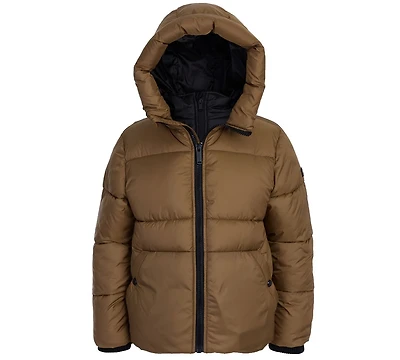 Michael Kors Big Boys Bib Husk Heavyweight Puffer Jacket