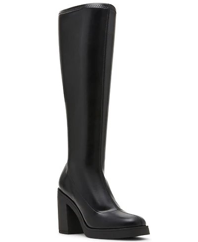 Madden Girl Women's Dreammerr Stretch Knee-High Block-Heel Boots