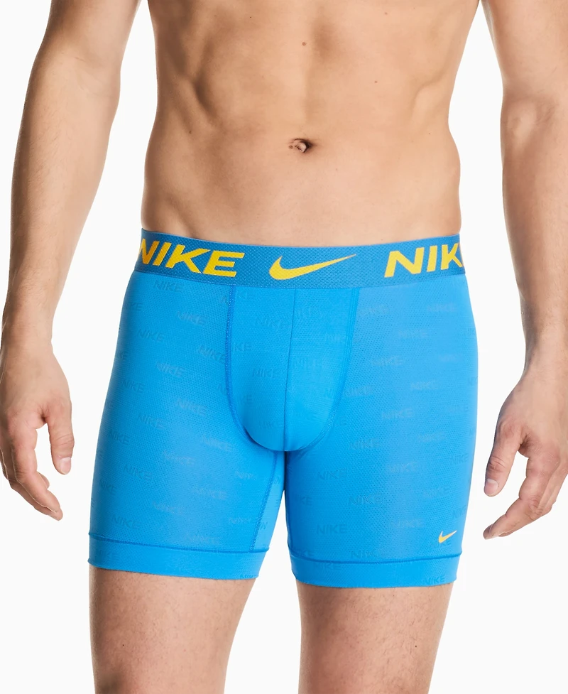 Nike Men's 3-Pack Dri-fit Boxer Briefs - Photo Blue/ Midnight Navy/ Black