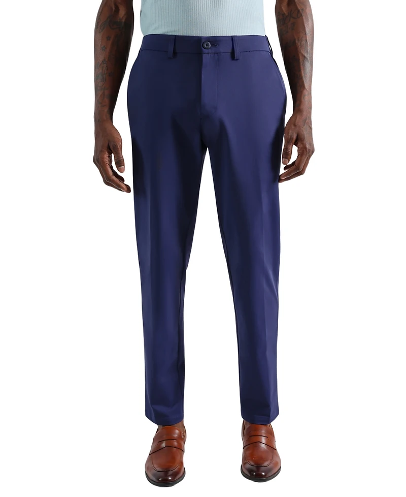 Sport Travel Performance Straight Fit Flat Front Pants