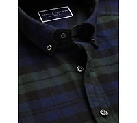 Charles Tyrwhitt Men's Plaid Long-Sleeve Shirt