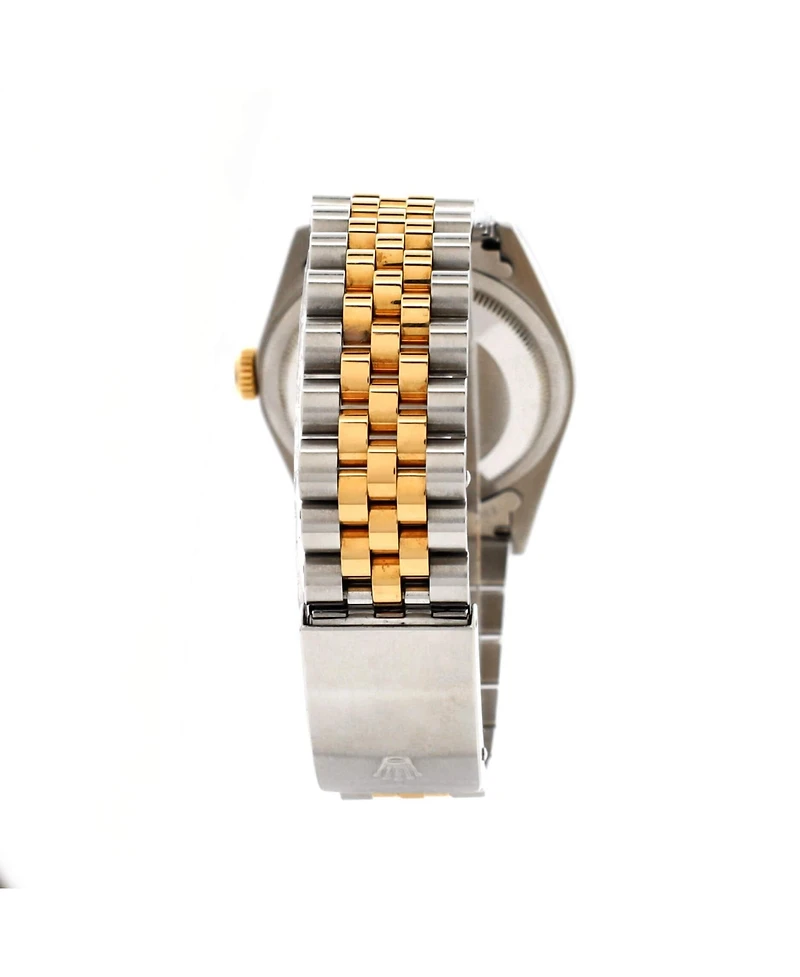 Pre-Owned Rolex Oyster Perpetual Datejust Automatic Watch in Stainless Steel and Gold with Diamond Markers 36mm