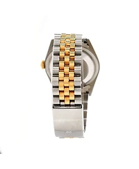 Pre-Owned Rolex Oyster Perpetual Datejust Automatic Watch in Stainless Steel and Gold with Diamond Markers 36mm