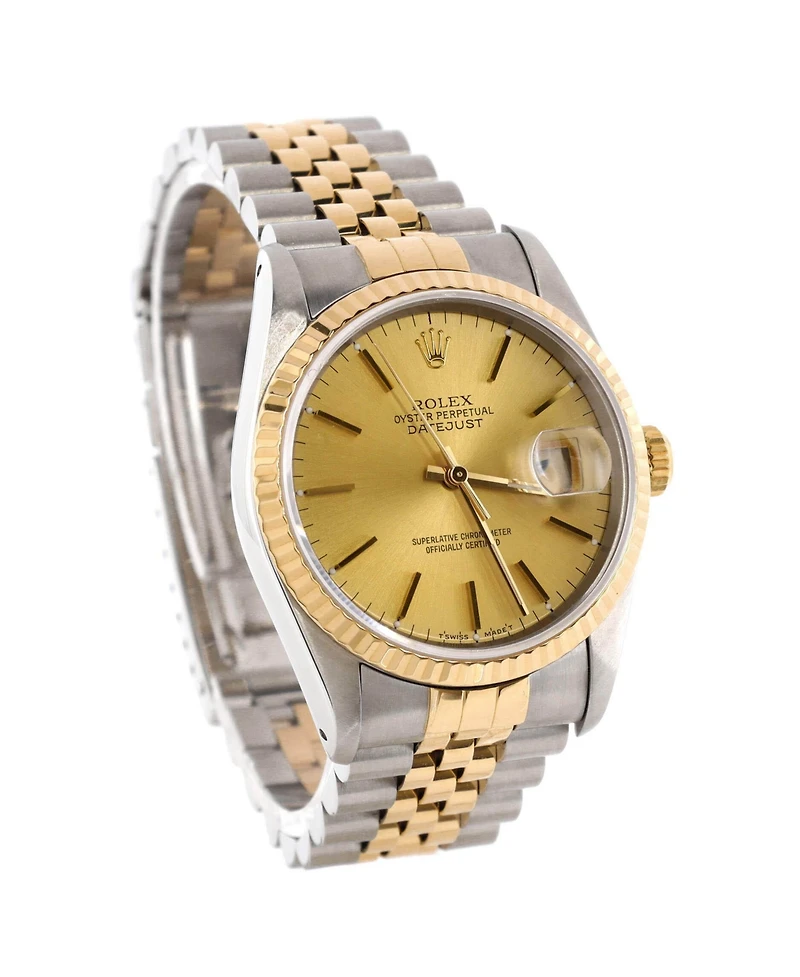 Pre-Owned Rolex Oyster Perpetual Datejust Automatic Watch in Stainless Steel and Gold 36mm