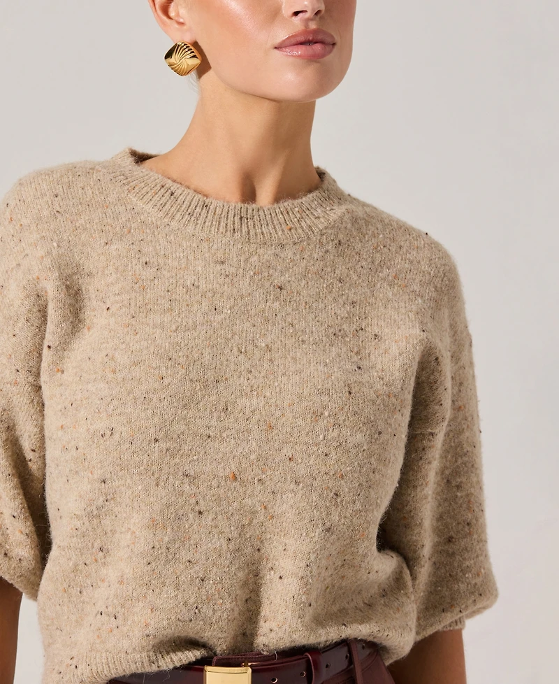 Astr the Label Women's Colette Crew Neck Sweater