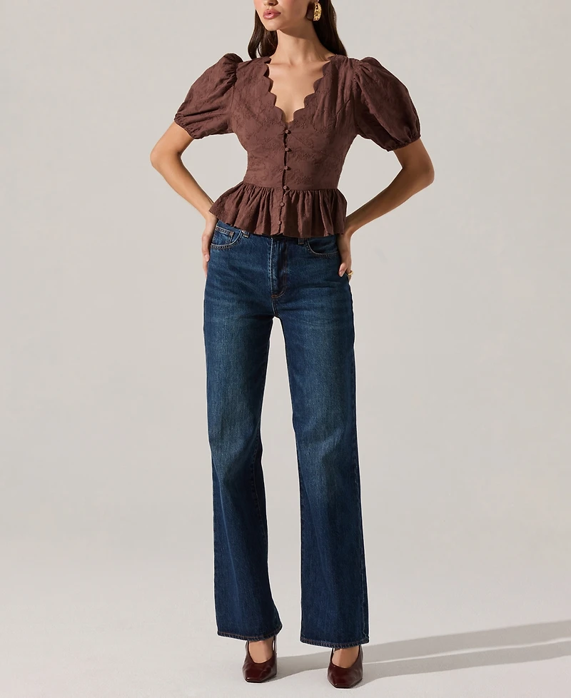 Astr the Label Women's Arely V-Neck Top