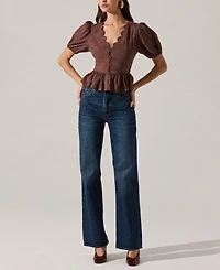 Astr the Label Women's Arely V-Neck Top
