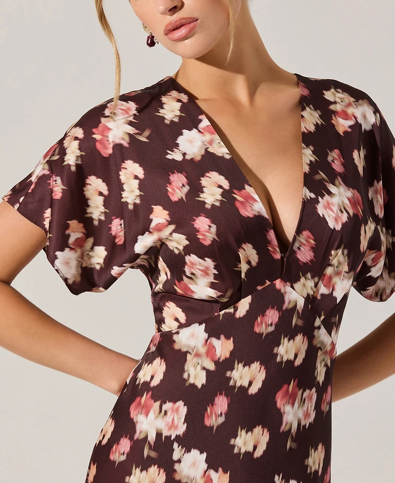 Astr the Label Women's Talyha Short-Sleeve A-Line Dress