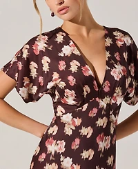 Astr the Label Women's Talyha Short-Sleeve A-Line Dress