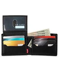 Levi's Men's Bill Divider and Ornament Passcase Wallet