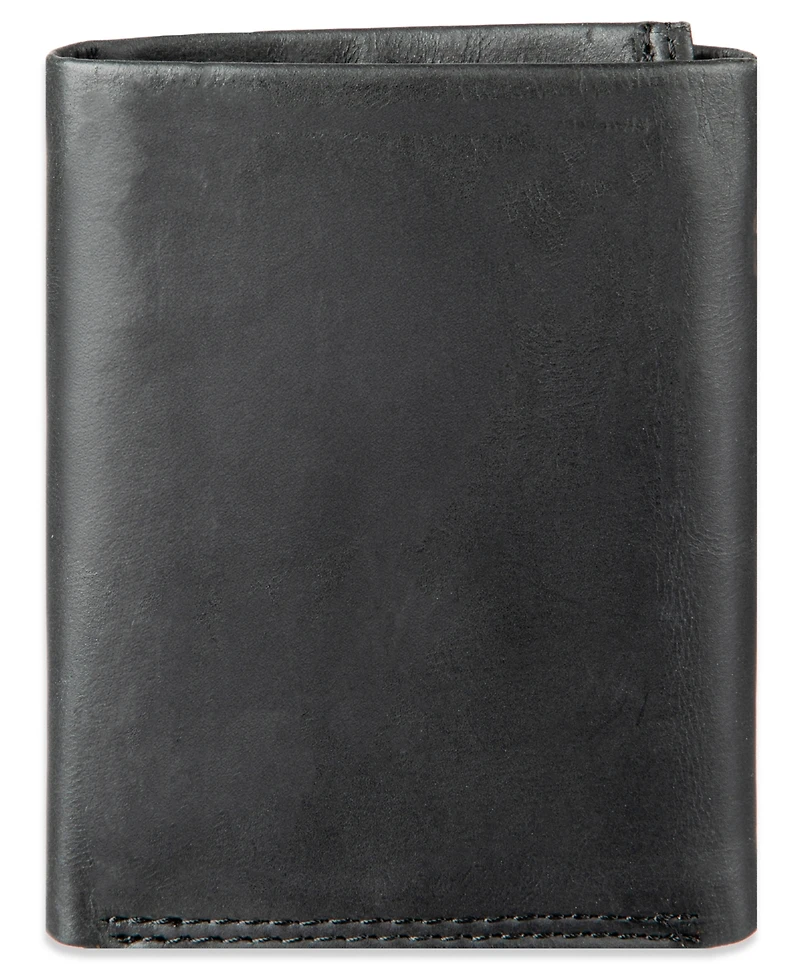 Levi's Men's Rfid Genuine Leather Extra-Capacity Conrad Trifold Wallet