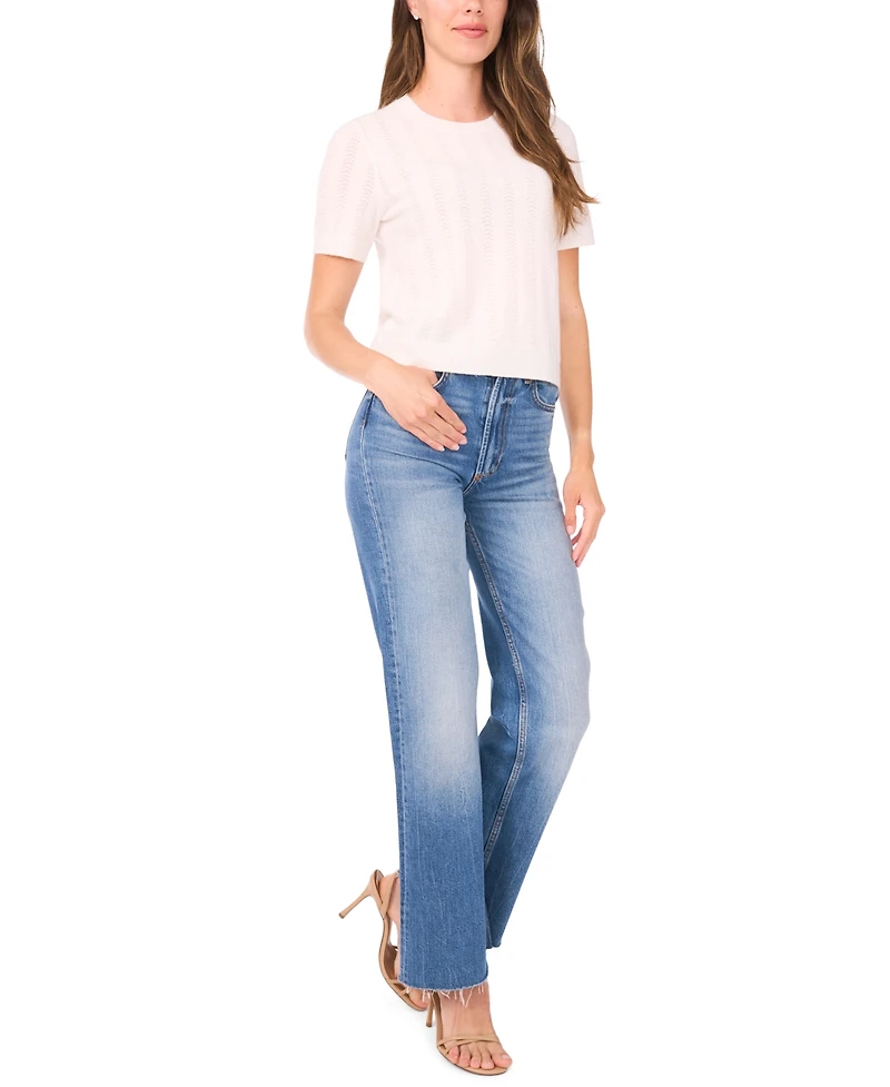 Sam & Jess Women's Short Sleeve Sweater