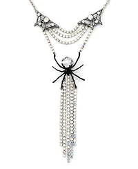 Betsey Johnson Faux Stone Disco Spider Fringe Y-Necklace