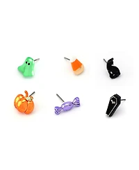 Betsey Johnson Faux Stone Halloween Spooky Stud Earring Set