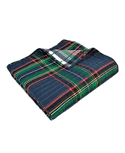 Levtex Spencer Red Plaid Reversible Quilted Throw, 60" x 50"