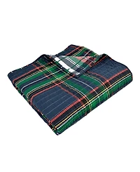 Levtex Spencer Red Plaid Reversible Quilted Throw, 60" x 50"