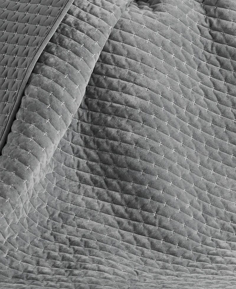 Levtex Velvet Stitch Reversible Quilted Throw, 50" x 60"