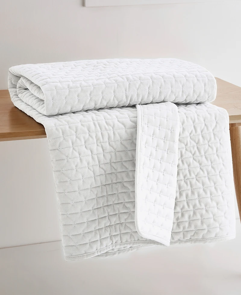 Levtex Velvet Stitch Reversible Quilted Throw, 50" x 60"