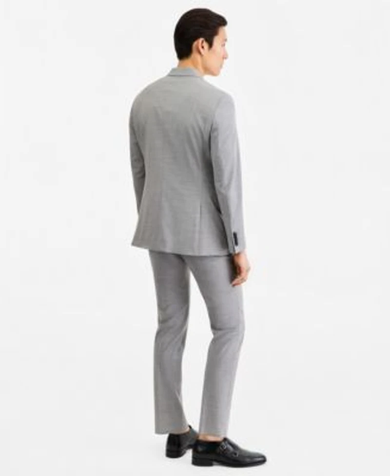 Hugo By Hugo Boss Men Modern Fit Dark Gray Suit Separates