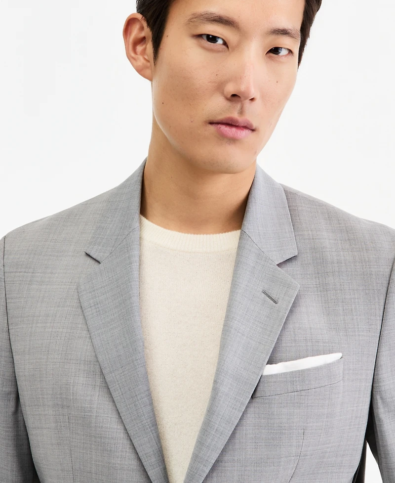 Hugo by Boss Men's Modern-Fit Dark Gray Suit Separates Jacket