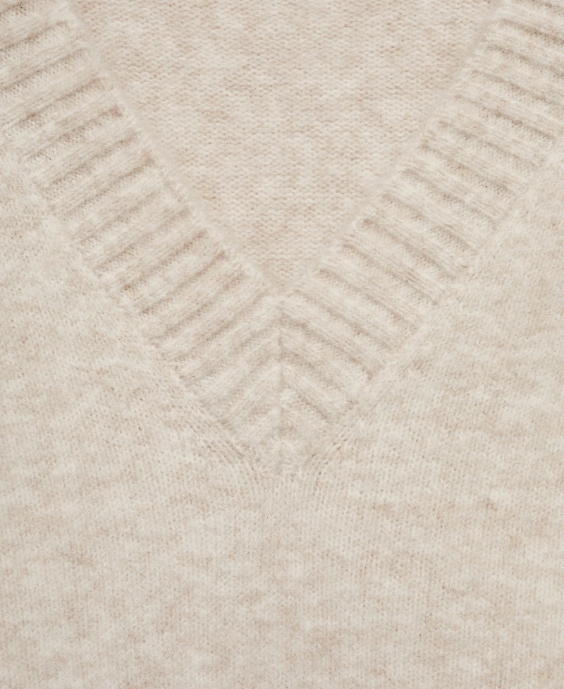 Mango Women's V-Neck Knit Sweater