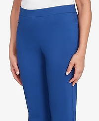 Alfred Dunner Women's Classic Allure Fitted Stretch Medium Length Pants