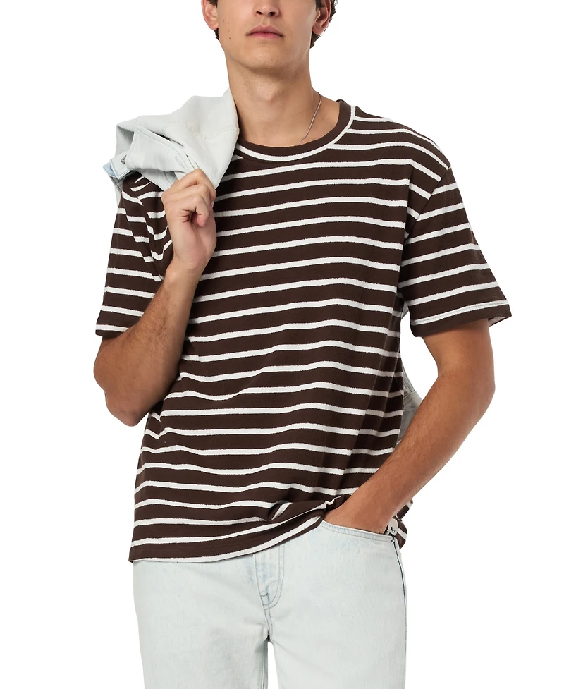 Buffalo David Bitton Men's Kosta Striped Regular Fit T-Shirt