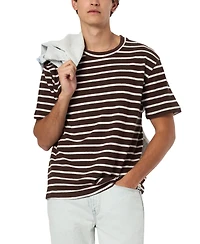 Buffalo David Bitton Men's Kosta Striped Regular Fit T-Shirt