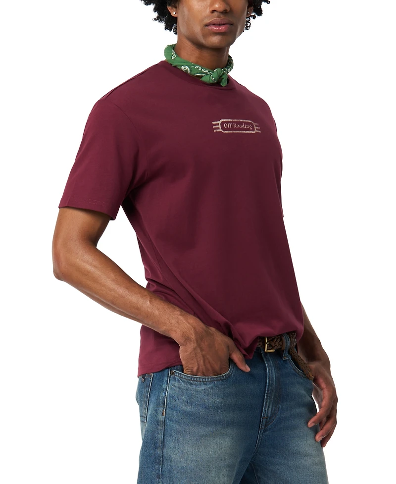 Buffalo David Bitton Men's Tymon Regular Fit Crew Neck T-Shirt