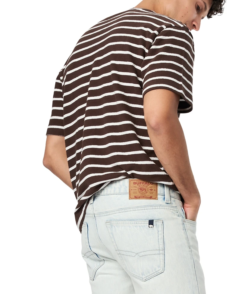 Buffalo David Bitton Men's Kosta Striped Regular Fit T-Shirt