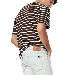 Buffalo David Bitton Men's Kosta Striped Regular Fit T-Shirt