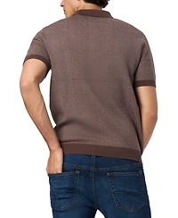 Buffalo David Bitton Men's Walbert Ribbed Polo Shirt