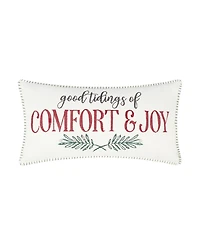 Levtex Spencer Plaid Comfort Embroidered Decorative Pillow, 12" x 24"
