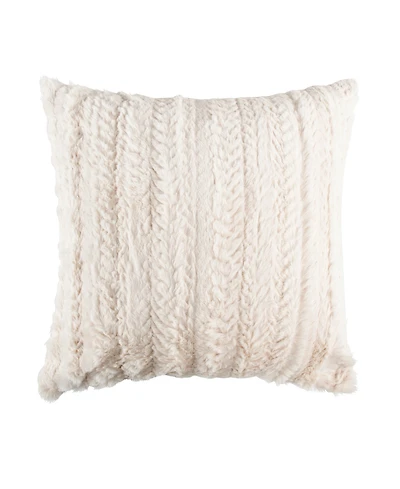 Levtex Tinsel Tidings Textured Decorative Pillow, 18" x 18"
