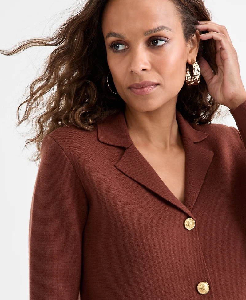 I.n.c. International Concepts Petite Button-Front Cardigan, Macy's Exclusive