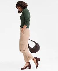 On 34th Women's Corduroy Cargo Pants, Macy's Exclusive