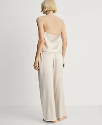 Mango Women's Silk Pajama Pants