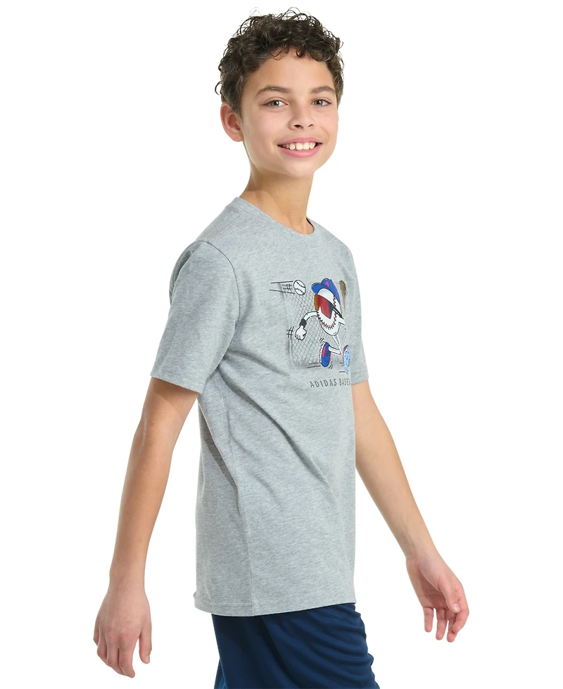adidas Big Boys Short Sleeve Stunner Outfield T-Shirt