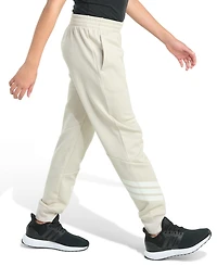 adidas Big Boys Elastic Waistband 3-Stripe Jogger Pants