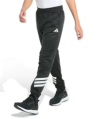 adidas Big Boys Elastic Waistband 3-Stripe Jogger Pants