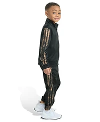 adidas Toddler and Little Boys 3 Stripe Jacket Joggers Pant Set