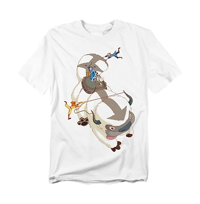 Logovision Men's Avatar The Last Airbender Hang On Appa T-Shirt