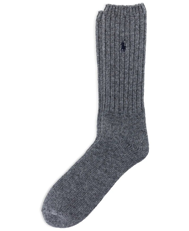 Polo Ralph Lauren Men's Wool Rib Boot Single Socks