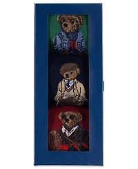 Polo Ralph Lauren Men's 3-Pack Assorted Bears Socks Giftbox